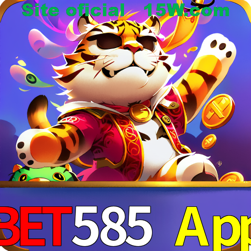 Imagem promocional da Bet585 App mostrando a plataforma e suas vantagens